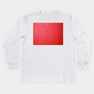 Red Check Kids Long Sleeve T-Shirt